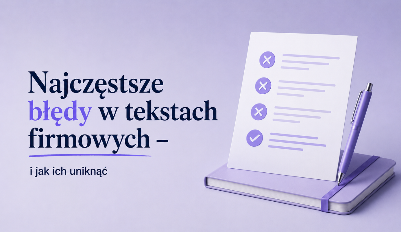 błędy w tekstach firmowych